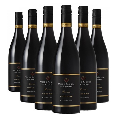 Case of 6 Villa Maria Pinot Noir Reserve, Marlborough, 75cl Red Wine